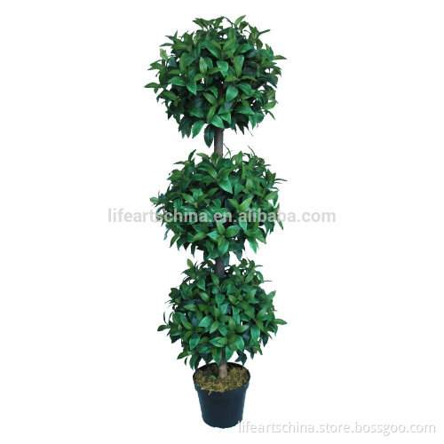 topiary tree, 130cm silk bay tree, artificial ball tree